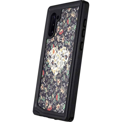 Floral Heart Galaxy Note 10 Waterproof Case