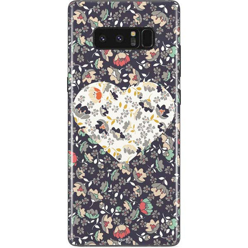 Floral Heart Galaxy Note 8 Skin