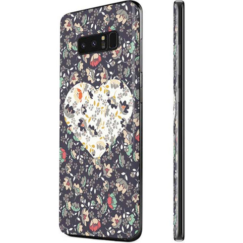 Floral Heart Galaxy Note 8 Skin