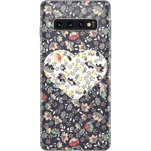 Floral Heart Galaxy S10 Skin