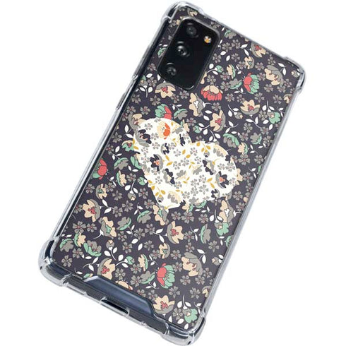 Floral Heart Galaxy S20 FE Clear Case