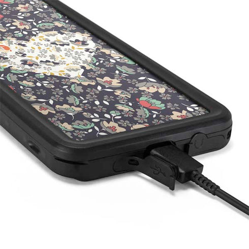 Floral Heart Galaxy S20 Plus Waterproof Case