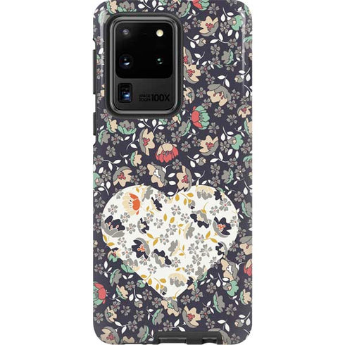 Floral Heart Galaxy S20 Ultra 5G Pro Case