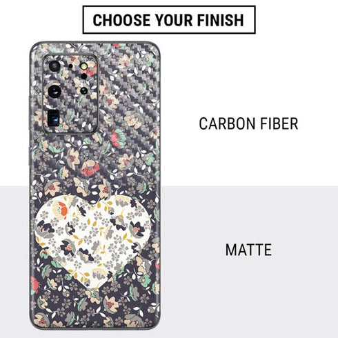 Floral Heart Galaxy S20 Ultra 5G Skin