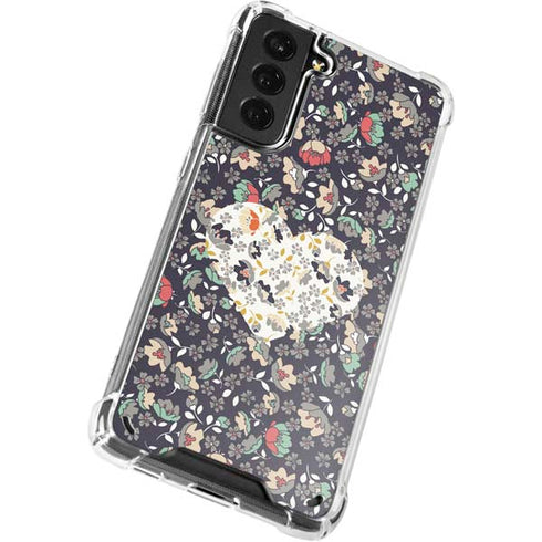Floral Heart Galaxy S21 Plus 5G Clear Case