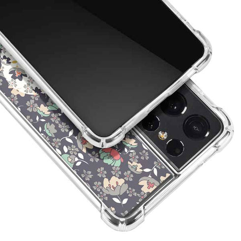 Floral Heart Galaxy S21 Ultra 5G Clear Case