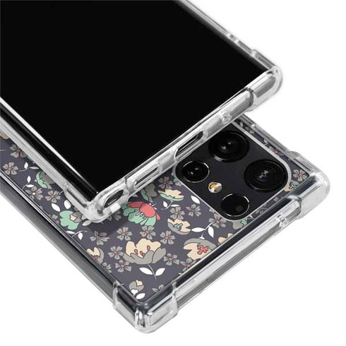 Floral Heart Galaxy S22 Ultra Clear Case