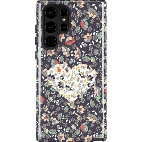 Floral Heart Galaxy S22 Ultra Pro Case
