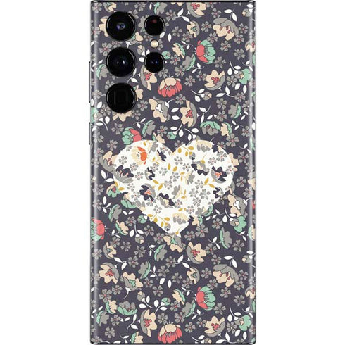 Floral Heart Galaxy S22 Ultra Skin
