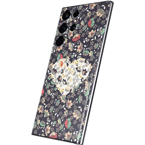 Floral Heart Galaxy S22 Ultra Skin