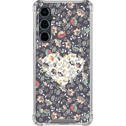 Floral Heart Galaxy S23 FE Clear Case