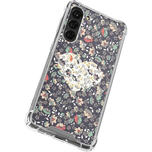 Floral Heart Galaxy S23 Plus Clear Case