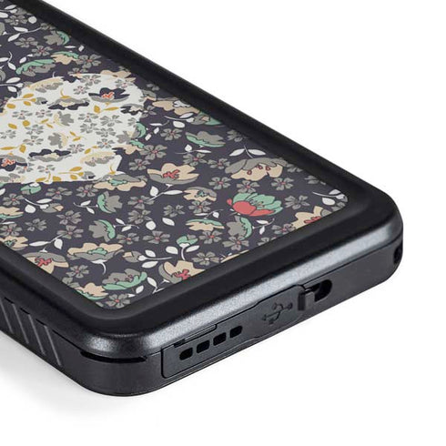 Floral Heart Galaxy S23 Plus Waterproof Case