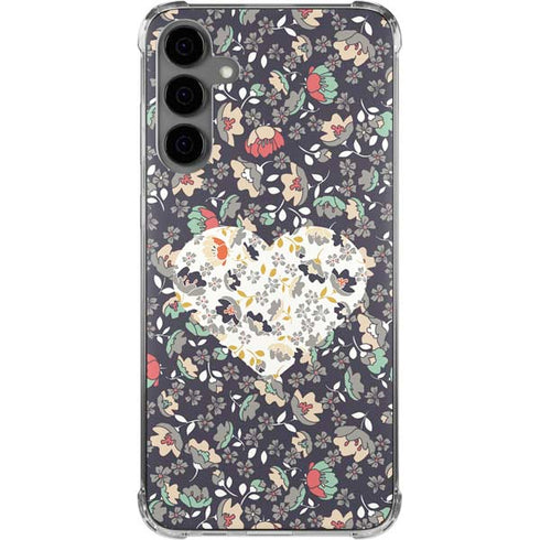 Floral Heart Galaxy S24 Plus Clear Case