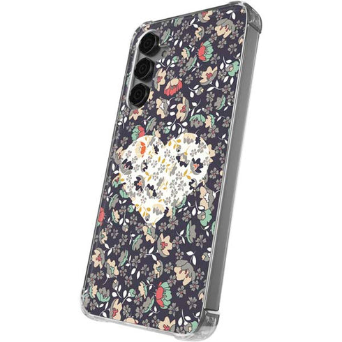 Floral Heart Galaxy S24 Plus Clear Case