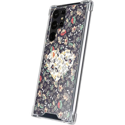 Floral Heart Galaxy S24 Ultra Clear Case