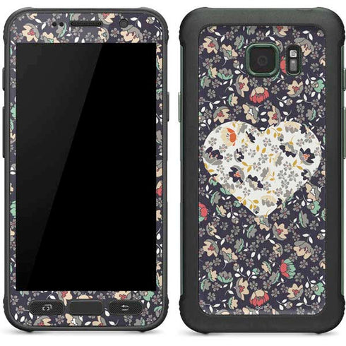Floral Heart Galaxy S7 Active Skin