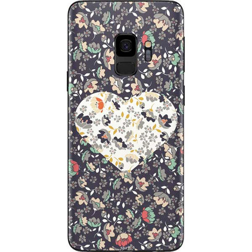 Floral Heart Galaxy S9 Skin