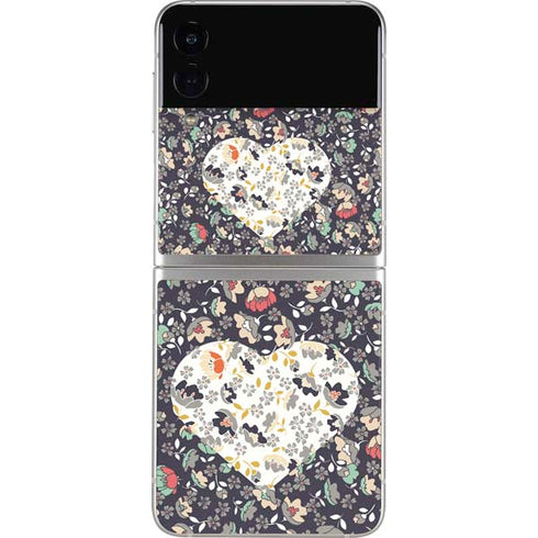Floral Heart Galaxy Z Flip3 5G Skin
