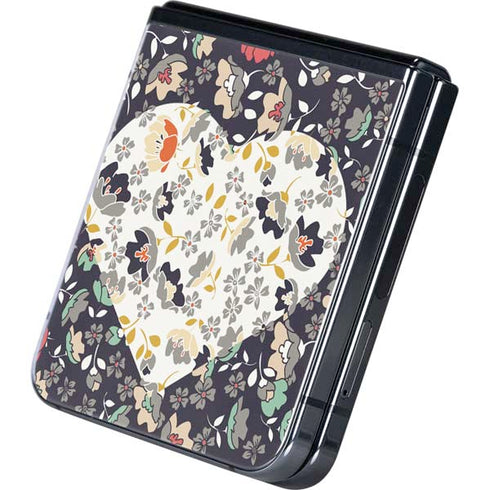 Floral Heart Galaxy Z Flip5 5G Skin