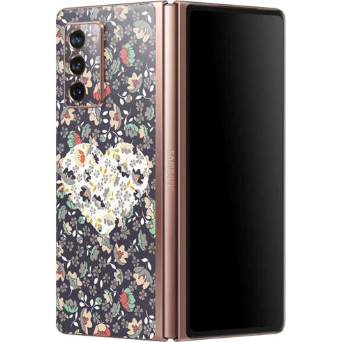 Floral Heart Galaxy Z Fold2 5G Skin