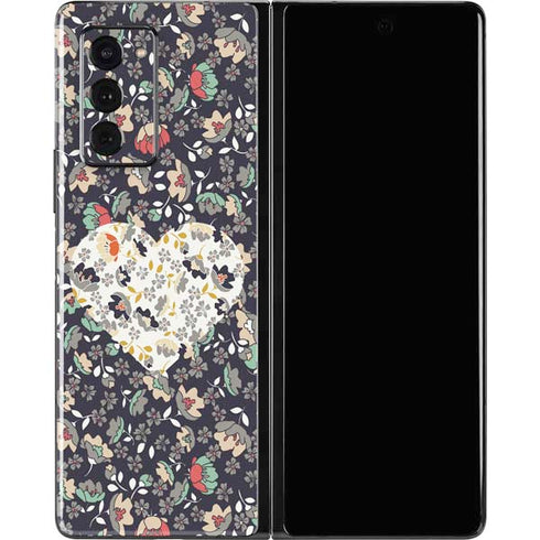 Floral Heart Galaxy Z Fold2 5G Skin