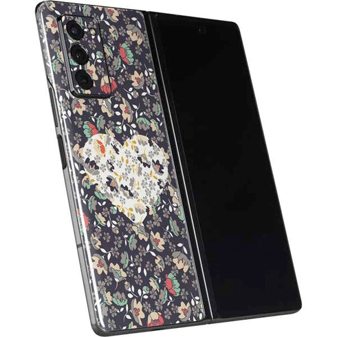 Floral Heart Galaxy Z Fold2 5G Skin