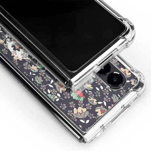 Floral Heart Galaxy Z Fold4 5G Clear Case