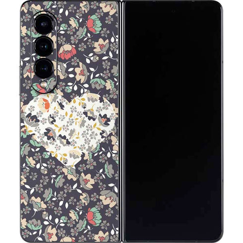 Floral Heart Galaxy Z Fold4 5G Skin