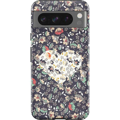Floral Heart Google Pixel 8 Pro Impact Case