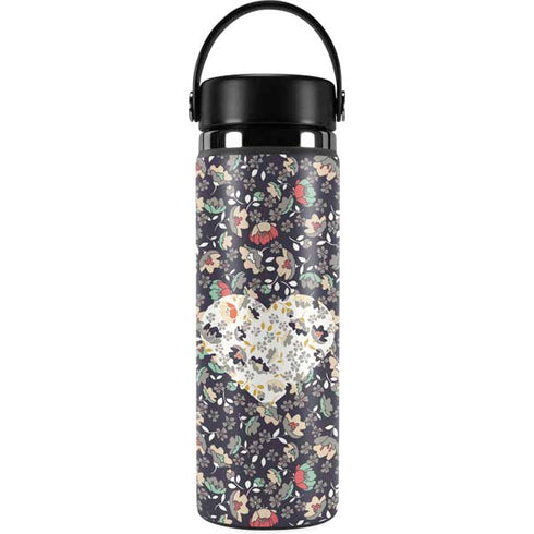 Floral Heart Hydro Flask 20oz Wide Mouth Skin