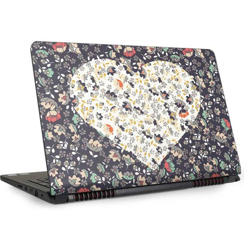 Floral Heart Dell Inspiron Skin