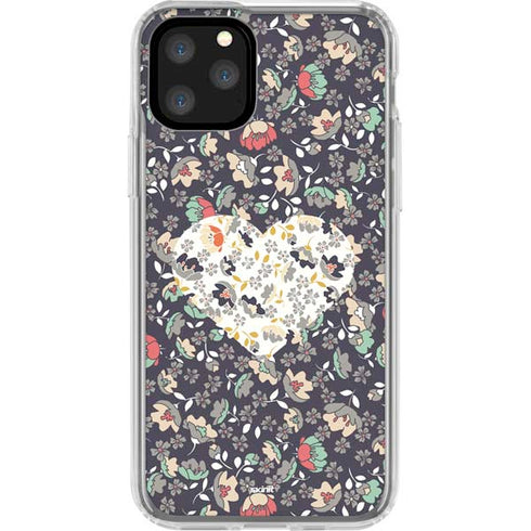 Floral Heart iPhone 11 Pro Clear Case