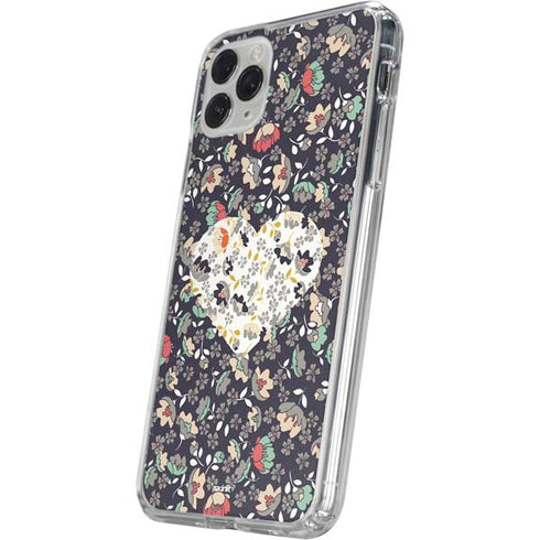 Floral Heart iPhone 11 Pro Clear Case