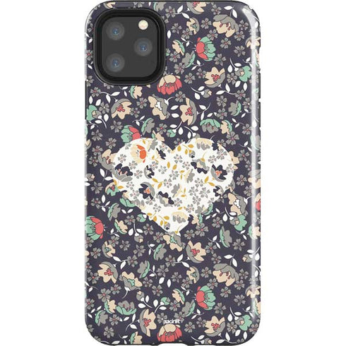 Floral Heart iPhone 11 Pro Max Impact Case