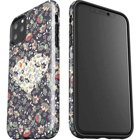 Floral Heart iPhone 11 Pro Max Impact Case