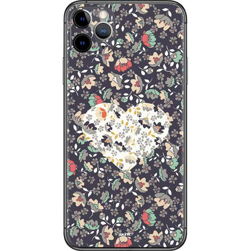 Floral Heart iPhone 11 Pro Max Skin