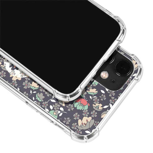 Floral Heart iPhone 12 Clear Case