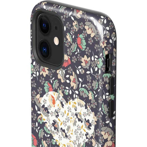 Floral Heart iPhone 12 Impact Case