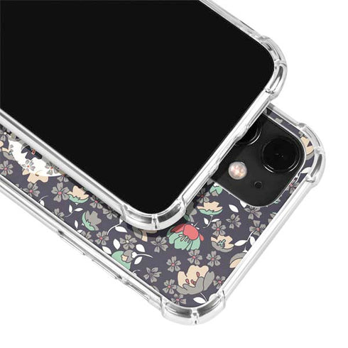 Floral Heart iPhone 12 Mini Clear Case