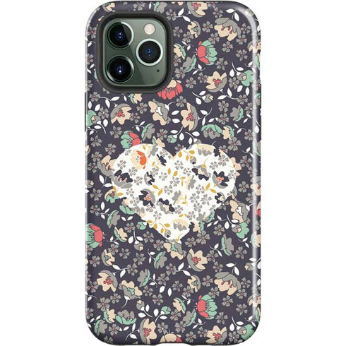 Floral Heart iPhone 12 Pro Max Impact Case
