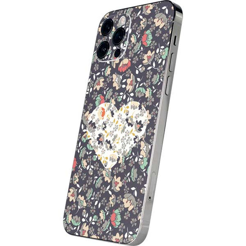 Floral Heart iPhone 12 Pro Skin
