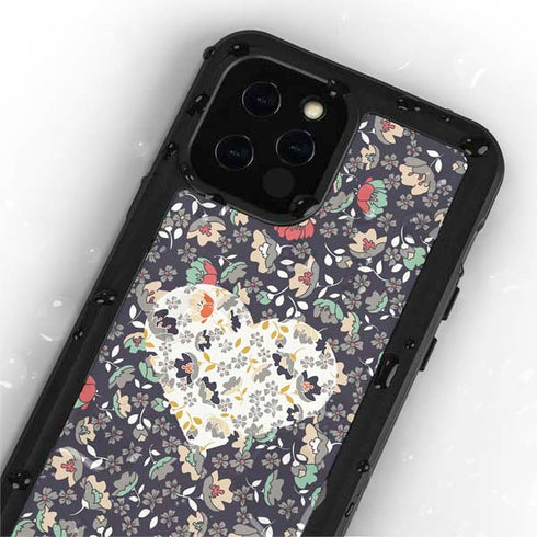 Floral Heart iPhone 12 Pro Waterproof Case