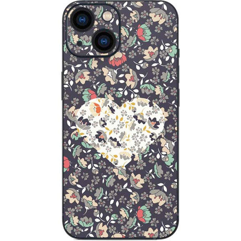 Floral Heart iPhone 13 Mini Skin