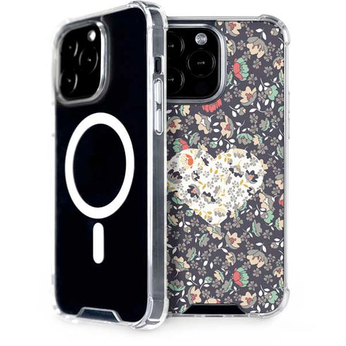 Floral Heart iPhone 13 Pro Max MagSafe Case