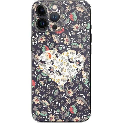 Floral Heart iPhone 13 Pro Max Skin