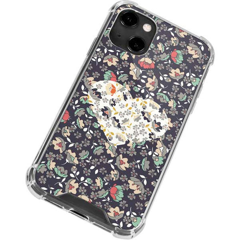 Floral Heart iPhone 14 Clear Case