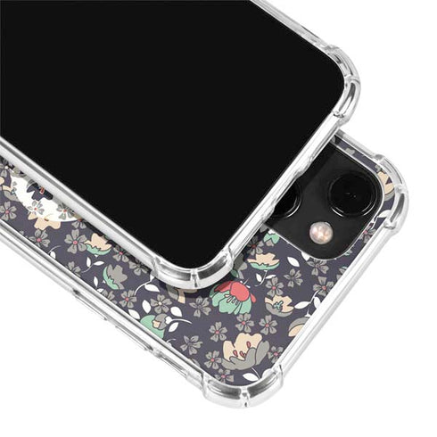 Floral Heart iPhone 14 Plus Clear Case