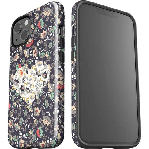 Floral Heart iPhone 15 Impact Case