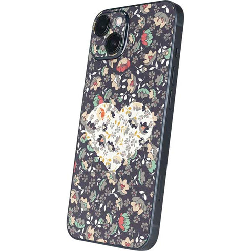 Floral Heart iPhone 14 Plus Skin